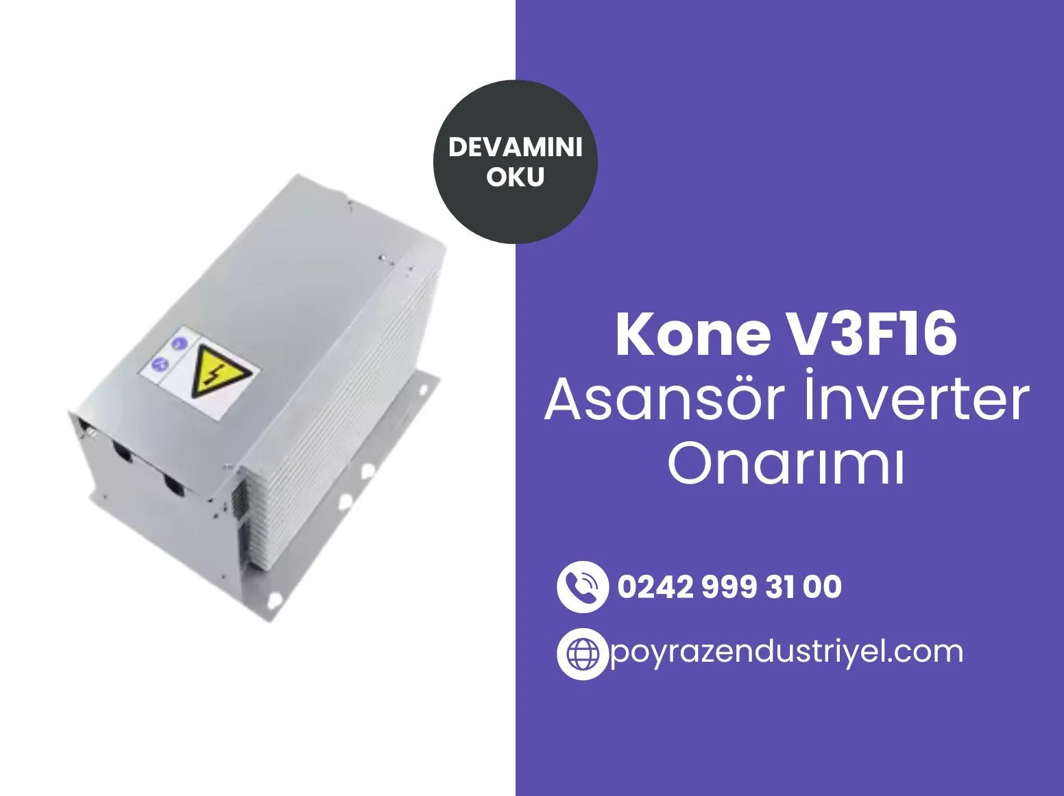 Kone V3f16 Asansör İnverter Onarımı